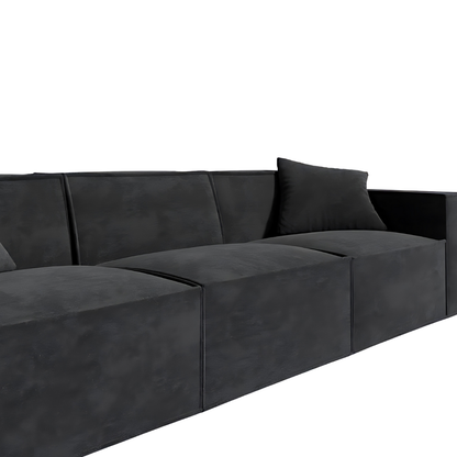MOD SOFA CAVIAR - Sleek minimalist design, vegan fabric, ultimate comfort.