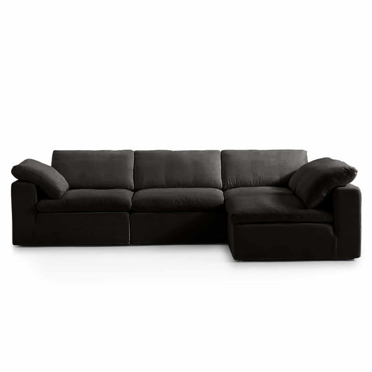 Cloud Sectional sofa with modular design and vegan smart foam comfort.