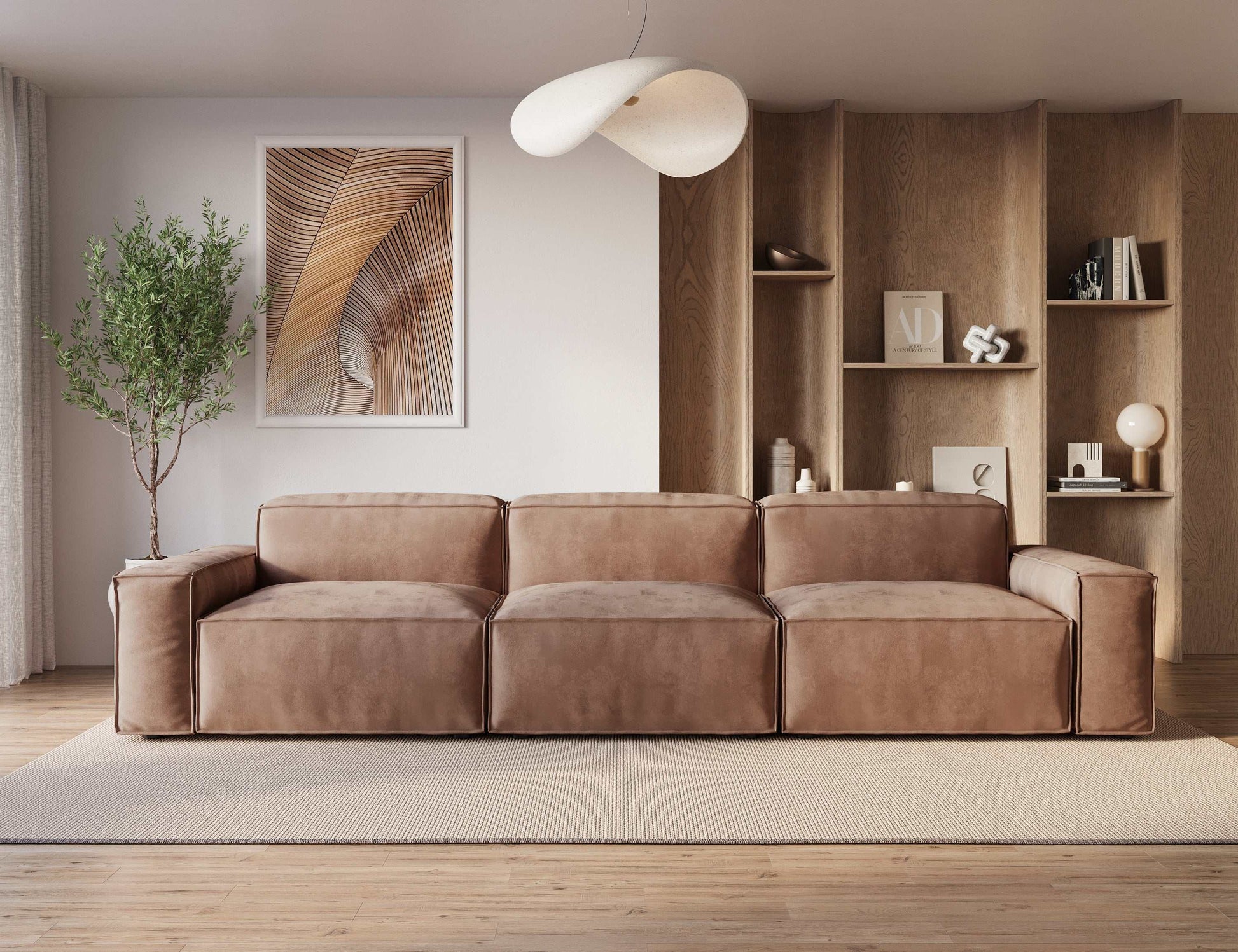 Nest Sofa with modular design in a modern living room setting.