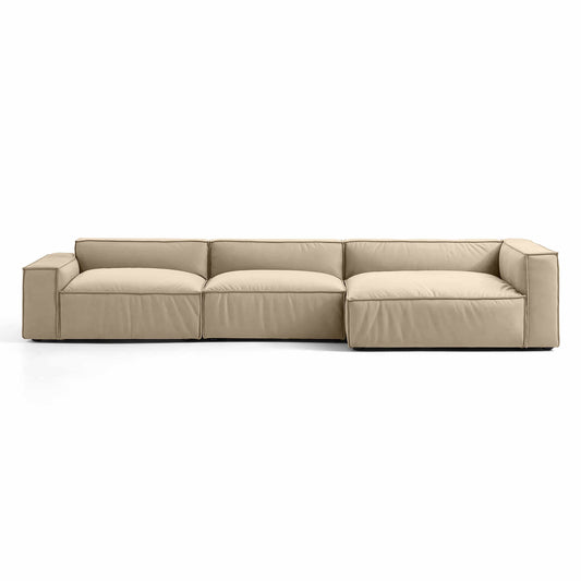 Mod Sectional Sofa with Vegan Smart Foam, Modular Design, and Tofu Block Seats