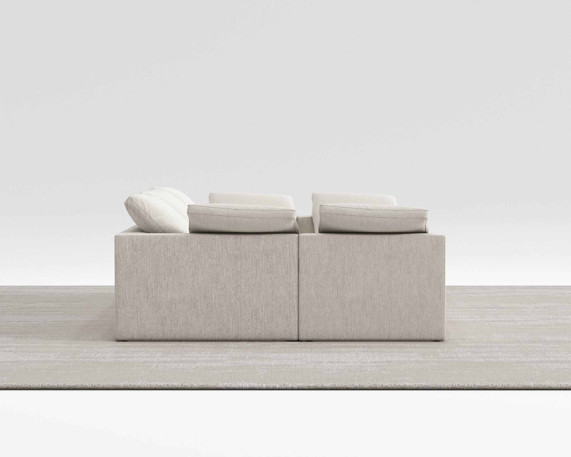 CLOUD SECTIONAL bed with modular design in soft, eco-friendly fabric.