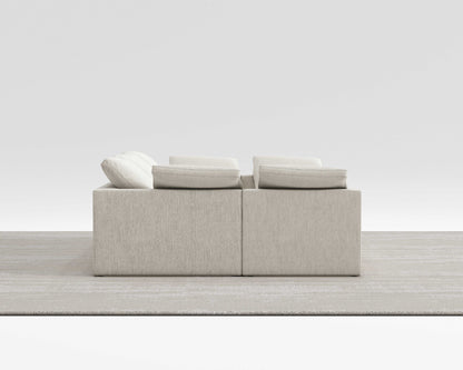 CLOUD SECTIONAL bed with modular design in soft, eco-friendly fabric.
