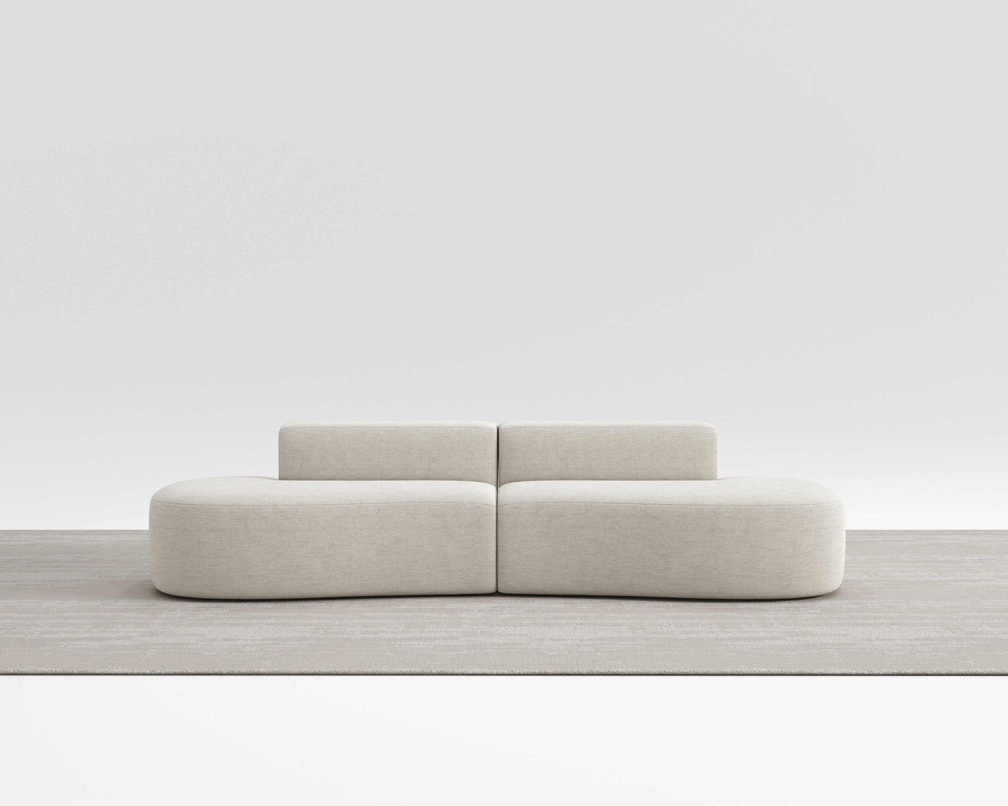 Milli Sofa with sleek curved design and modular flexibility for stylish comfort.