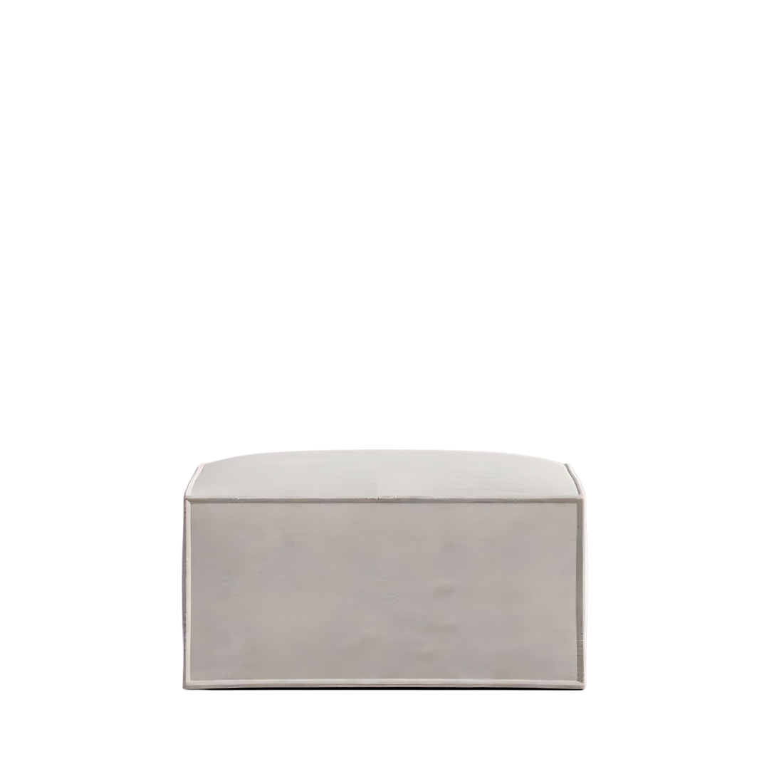 Modern Mod Ottoman with sleek design and plush cushion.