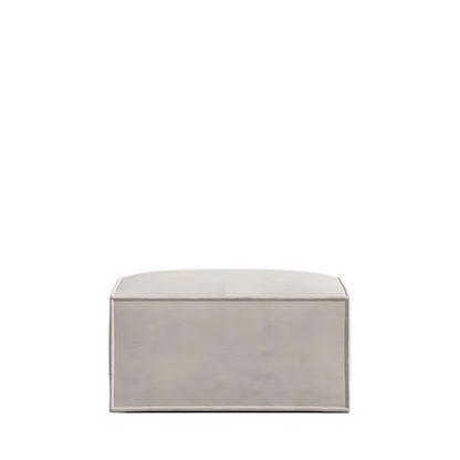 Modern Mod Ottoman with sleek design and plush cushion.