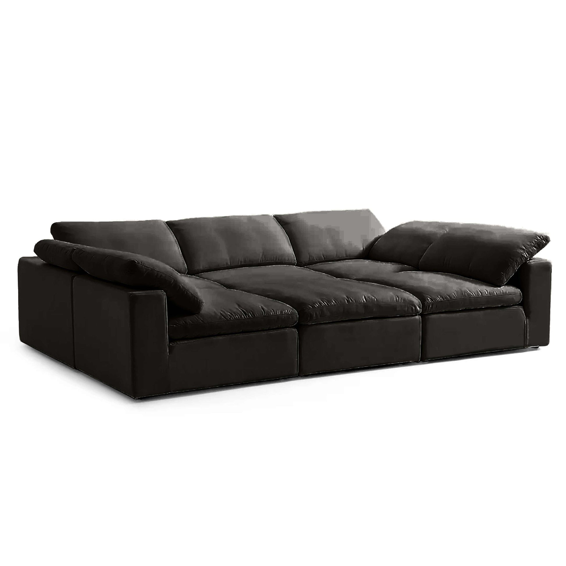 Cloud Sectional Bed in modern design with soft, bouncy texture and modular arrangement.